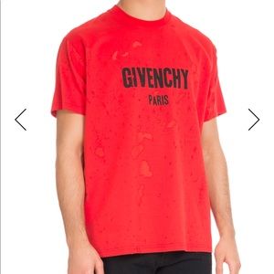 Givenchy Columbian-Fit Distressed, Red